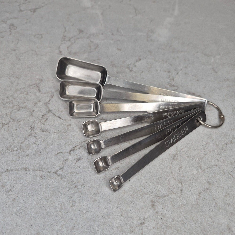 Norpro 7 Pc 18/10 Stainless Steel Measuring Spoon Set Smidgen Pinch Dash